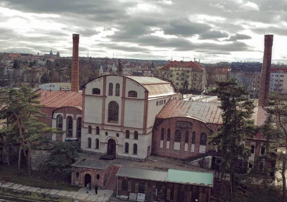 The old wastewater treatment plant